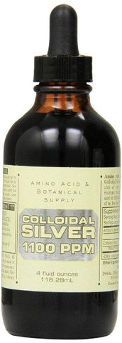 Colloidal Silver 1100 ppm 4oz Amino Acid and Botanical Supply